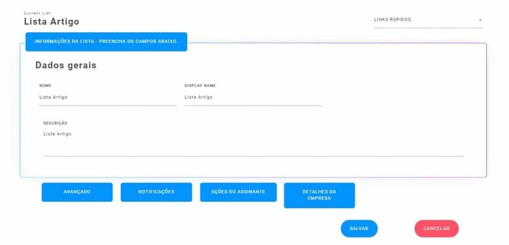 10 lista atualização Mailingboss