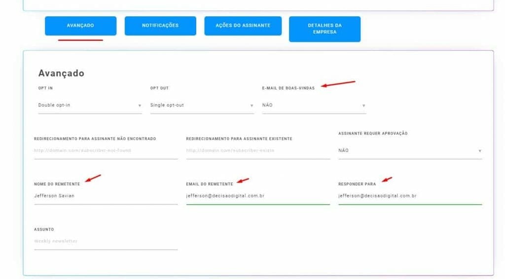 11 lista avançado Mailingboss