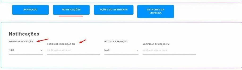12 lista notificações Mailingboss